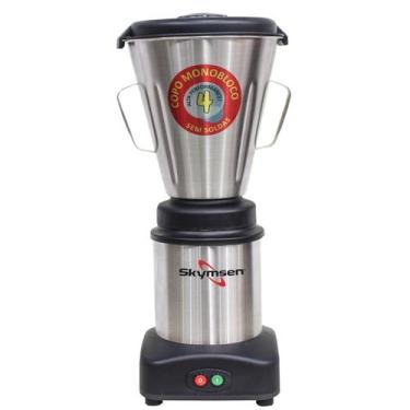 Imagem de Liquidificador Industrial 4 Litros Skymsen  0,5CV Monobloco em Inox Su