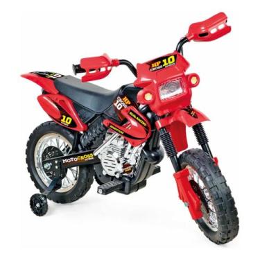 Imagem de Mini motocross vermelha elétrica motinha infantil playduo - Homeplay