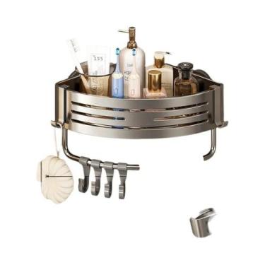 Imagem de Prateleira De Banheiro Com Ventosa, Suporte De Parede Para Shampoo, Or