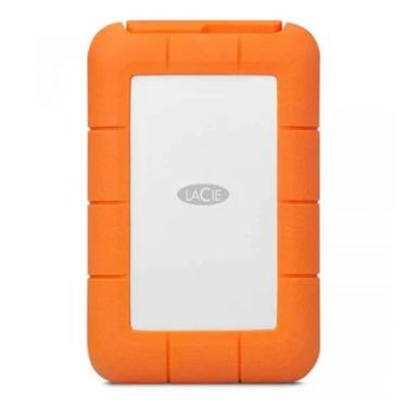 Imagem de HD Externo Portátil Lacie 5TB Rugged, USB-C 3.1, Laranja