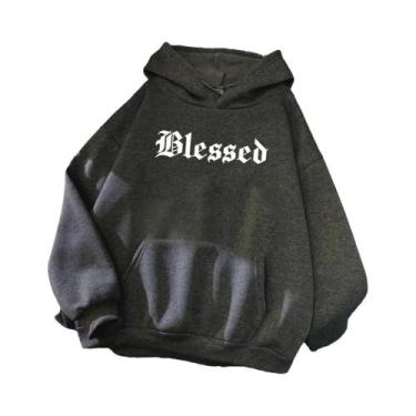 Imagem de Moletom Feminino Estilo Street Hip Hop Confortável E Solto Com Capuz P