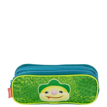 Imagem de Estojo 2 Compartimentos Sestini Kids Dino 3 - Colorido, Colorido