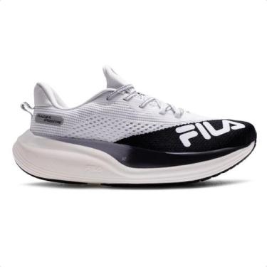 Imagem de Tênis Fila Racer Speedzone Masculino, Branco, Preto, 38