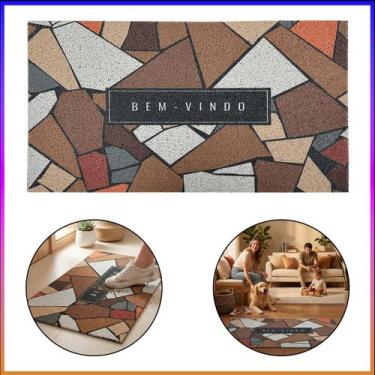 Imagem de Tapete Capacho Vinil Kapazi Superprint Geométrico 40x75