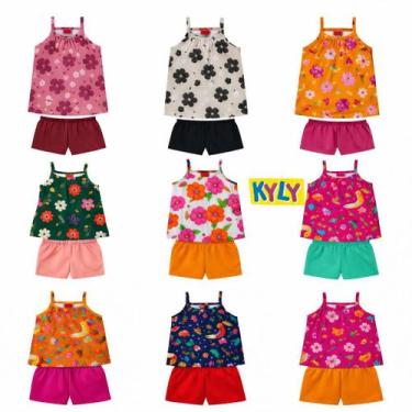 Imagem de Kit 3 Conjuntos Infantil Menina Kyly Estampado Sortidos - 2, Kit sorti