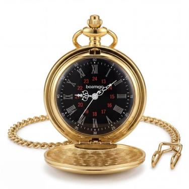 Imagem de Relógio De Bolso Masculino Vintage Original Quartz Antigo Retrô - - Bo