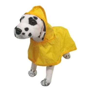 Imagem de Capa Chuva Impermeável Para Cachorro - tam. 06 - King Of Pets, Amarela
