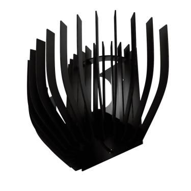Imagem de Arandela de Parede Louva-a-deus MDF Cru 3mm Corte a Laser Bocal E-27 Preta Lenobre