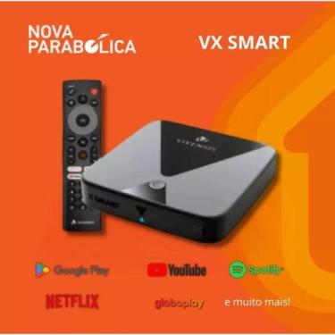 Imagem de Receptor Nova Parabólica, VX Smart Android TV, Canais HD Sem Mensalida