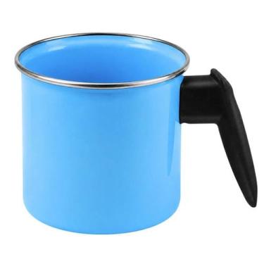 Imagem de Leiteira Esmaltada 1,3L Azul Bebê com Cabo de Baquelite Metallouça