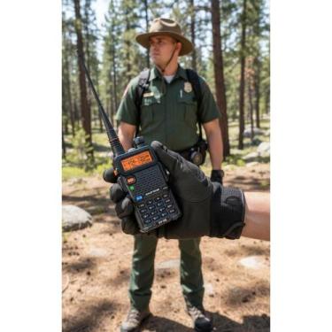 Imagem de 2x Rádio Comunicador Dual Band C/ Fone Alcance 12km - Congratulations 