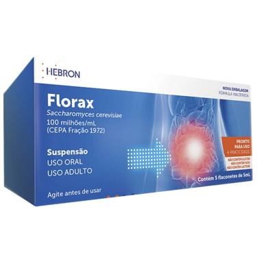 Imagem de Probiótico Florax 5 flaconetes de 5ml Hebron 5 Flaconetes