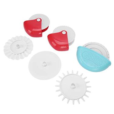 Imagem de Cortador de rolo, roda de corte ergonômica resistente ao desgaste, prático para tortas de massa folhada em cubos de açúcar