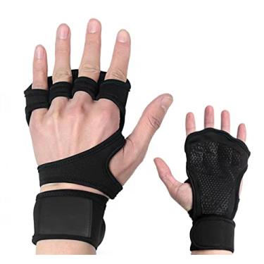 Imagem de WOULDWIN Luvas para Treinamento de Musculação e Fitness,Masculino e Feminino,Preta-GG