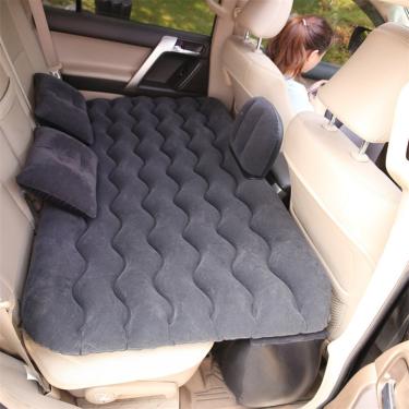 Imagem de Cama Inflável Colchão Carro Veicular Viagem Preto Resistente