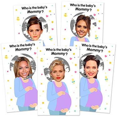 Imagem de Jogos engraçados de chá de bebê – Jogo de cartas de raspar para prêmios de porta, loteria, quebra-gelo – divertido cartão de loteria para raspar jogos de festa – decorações para chá de bebê – 35 folhas (branco)