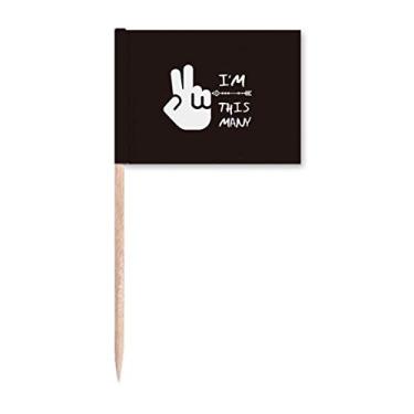 Imagem de Ponteiro em segunda mão em potencial art déco presente moda palito bandeiras marcadoras decoração de festa