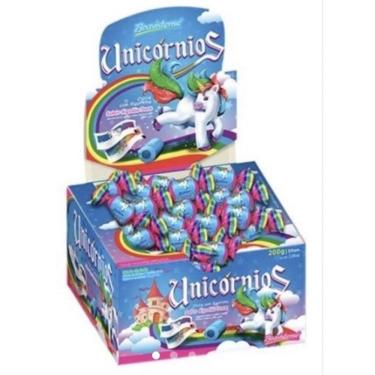 Imagem de Chiclete Unicórnio Happy Bol Algodão Doce 140g - Com Figurinhas