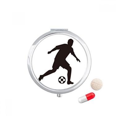 Imagem de Estojo de comprimidos de futebol americano, esportivo, bolso, caixa de armazenamento de medicamentos, dispensador