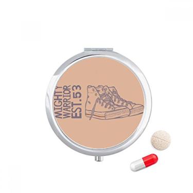 Imagem de Estojo de comprimidos de ilustração pintado à mão, caixa de armazenamento de remédios