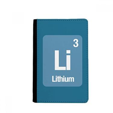 Imagem de Porta-passaporte Ciência Elemento Químico Lítio Carteira Notecase Burse Carteira Porta-cartão