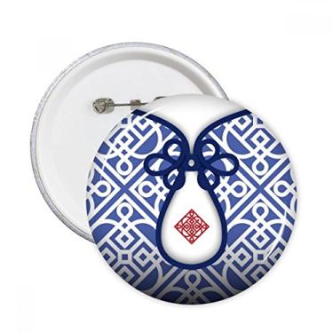 Imagem de Linhas de flor azul da cultura chinesa, broches, broches, decoração de roupas, presente 5 peças