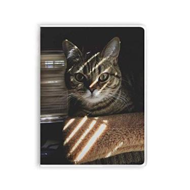 Imagem de Caderno de fotos com raio de gato de animal, capa de chiclete, diário de capa macia