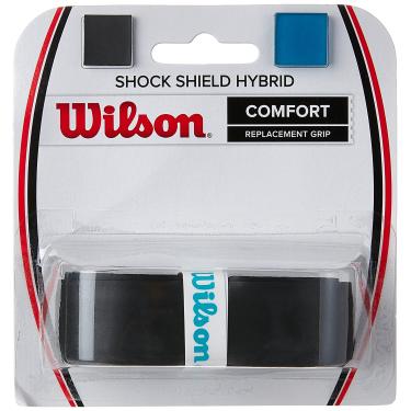 Imagem de Wilson Cabo de substituição para raquete de tênis híbrida Shock Shield, preto