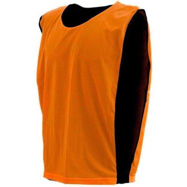 Imagem de Kit com 10 Coletes Dupla Face TRB Laranja e Preto