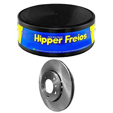Imagem de Disco Freio Dianteiro Ventilado HF512A, Prata, Hipper Freios