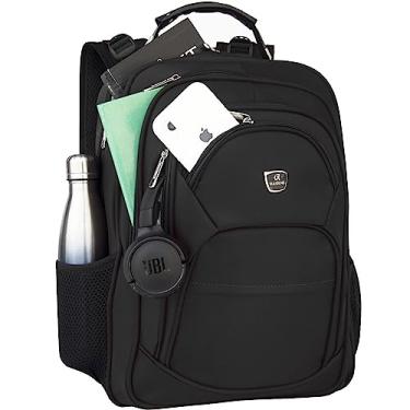 Imagem de Mochila Masculina Feminina Notebook Alto Padrão Reforçada Cor: Preto