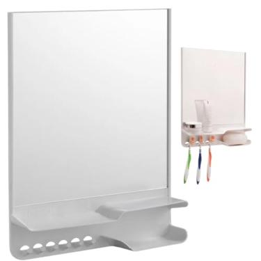 Imagem de Armário Banheiro Espelheira Sobrepor Branco | 26,5x6,5x34,8cm | Astra