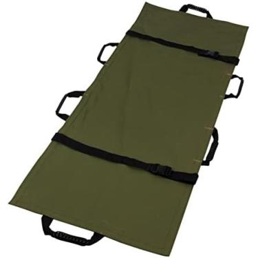 Imagem de Maca Portátil, Unidade De Transporte Portátil Com 8 Alças, Tecido De Náilon Maca Dobrável Lavável Para Acidentes De Resgate Em Montanha, Ferimentos, Uso Doméstico,Verde,Bonny369