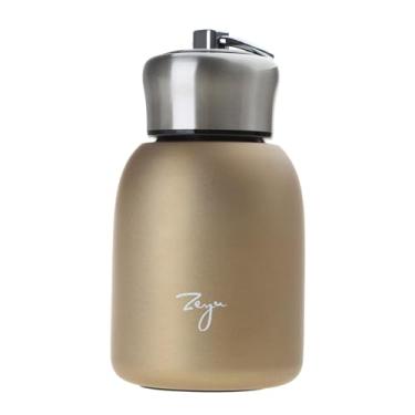 Imagem de BYNNIX Caneca térmica portátil de viagem caneca de café com isolamento de leite caneca de aço inoxidável copo de água garrafa térmica a vácuo mini garrafa
