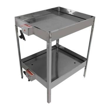 Imagem de Marmiteiro Elétrico Duplo para 36 Marmitas Banho Maria com 2 Bandejas Record