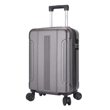 Imagem de Mala De Bordo ABS Cruzeiro Jabaquara 203 Cadeado Rodas Giro 360º Cinza
