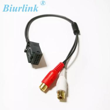 Imagem de Biurlink rádio do carro auxiliar chumbo mídia rca cabo adaptador para opel cd30 mp3 cdc40 cd70 navi
