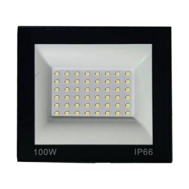 Imagem de Kit 2 Refletor Holofote Led SMD Microled Branco Frio 6000k 100w