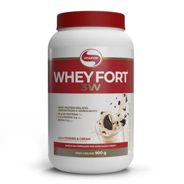 Imagem de Whey Protein Whey Fort 3W (900g) Vitafor
