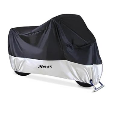 Imagem de Para YAMA-&HA xmax X-MAX 125 250 300 400 capa da motocicleta ao ar livre protetor uv capas de chuva à prova de poeira (Color : 2, Size : Large1.8m)