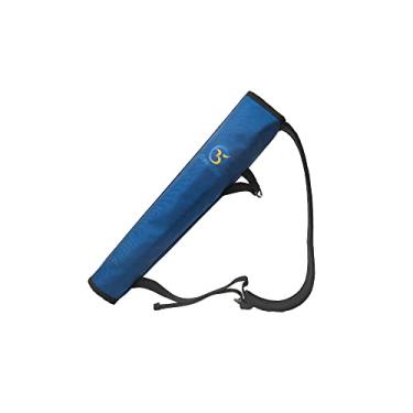 Imagem de Bowqier Suporte de aljava de flecha para flechas de arco e flecha, bolsa de transporte pendurada na cintura para tiro com arco - Cinto de nylon ajustável para caça com arco e prática ao alvo para jovens e adultos (BU)