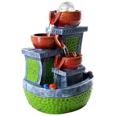 Imagem de Fonte De água Decorativa Resina Cascata 3 Quedas 5268 Bivolt