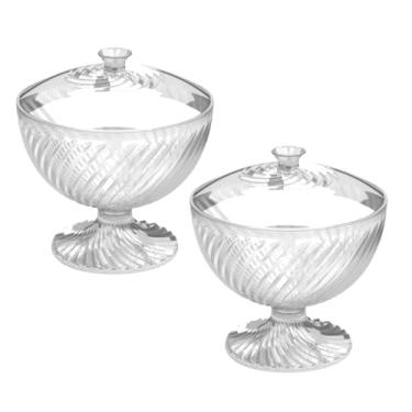 Imagem de Kit 2 Bomboniere Baleiro Porta Doces Grande 1,6lt Twist