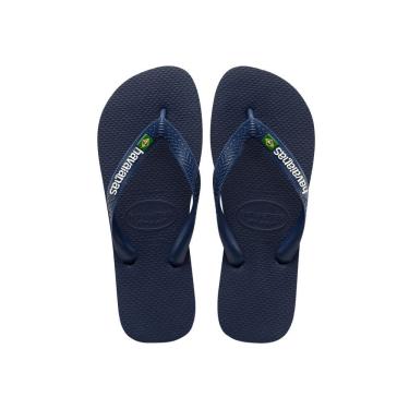Imagem de Chinelo Dedo Unissex Casual Clássico Borracha Havaianas Brasil Logo