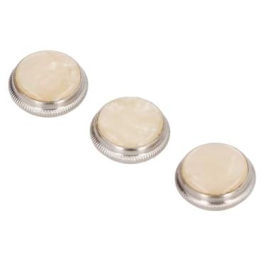 Imagem de Botões de dedo da válvula do trompete, botões de dedo do saxofone em liga de aço 3Pcs Botões de chave de saxofone pequenos Acessórios práticos para instrumentos musicais