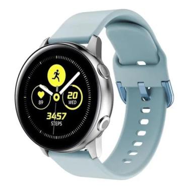 Imagem de Pulseira de Silicone Para Galaxy Watch Active 2 e Active r500- Azul be