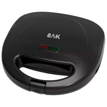 Imagem de Misteira Sanduicheira Elétrica Bak Grill Prime Inox 750w Portátil Pote