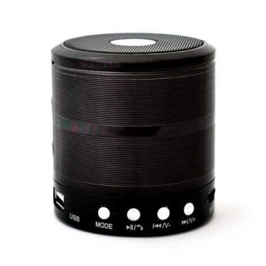Imagem de Caixa de som bluetooth mini speaker space line WS-887 preta - Ukimix