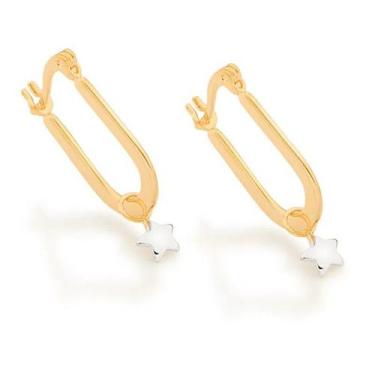 Imagem de Brincos banhado ouro 3x 24k 18k e 22k femininos argola pequenos oval e