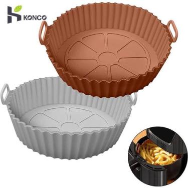 Imagem de Pote De Silicone Para Airfryer Acessórios Reutilizáveis Fritadeira A A